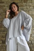 Suri Cushion Cotton Artist Smock Pearl